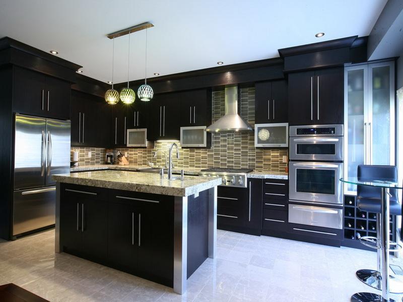 Black Kitchen Cabinets