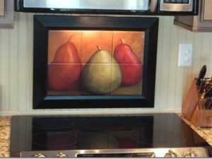 kitchen wall tiles fruit design