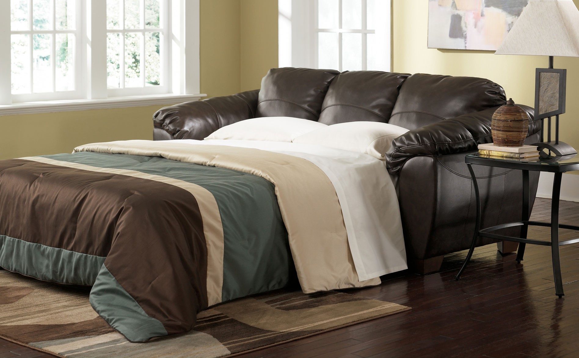 leather sleeper sofas