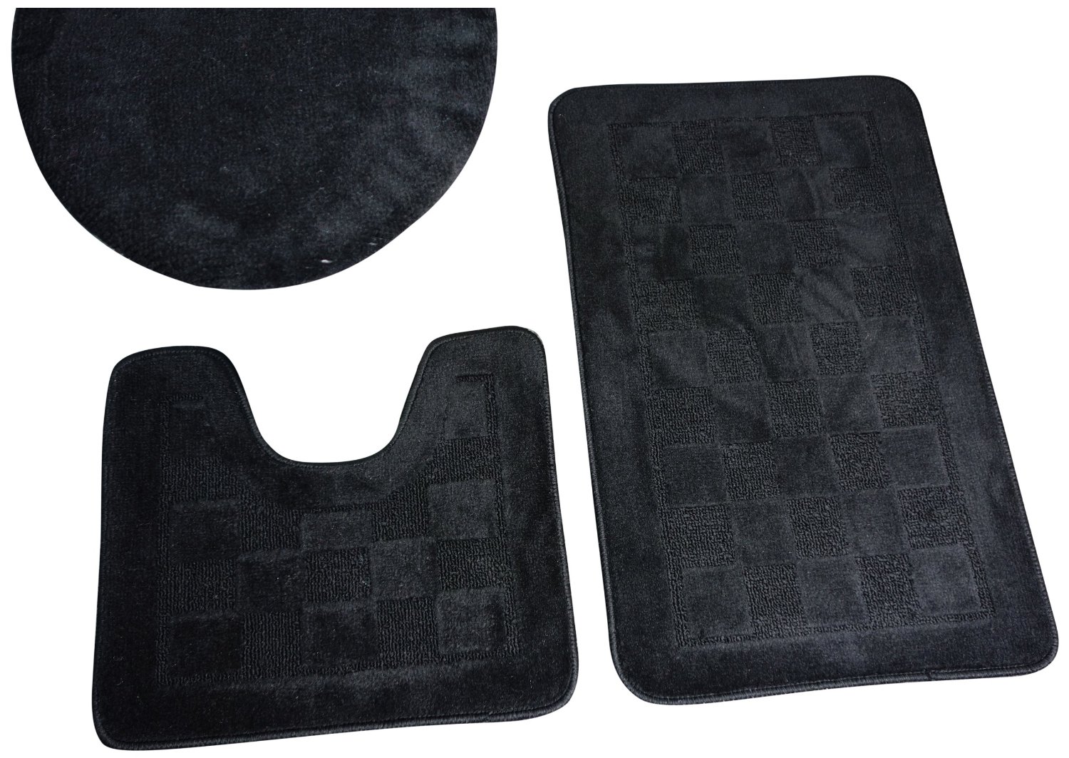 Black Bathroom Rugs