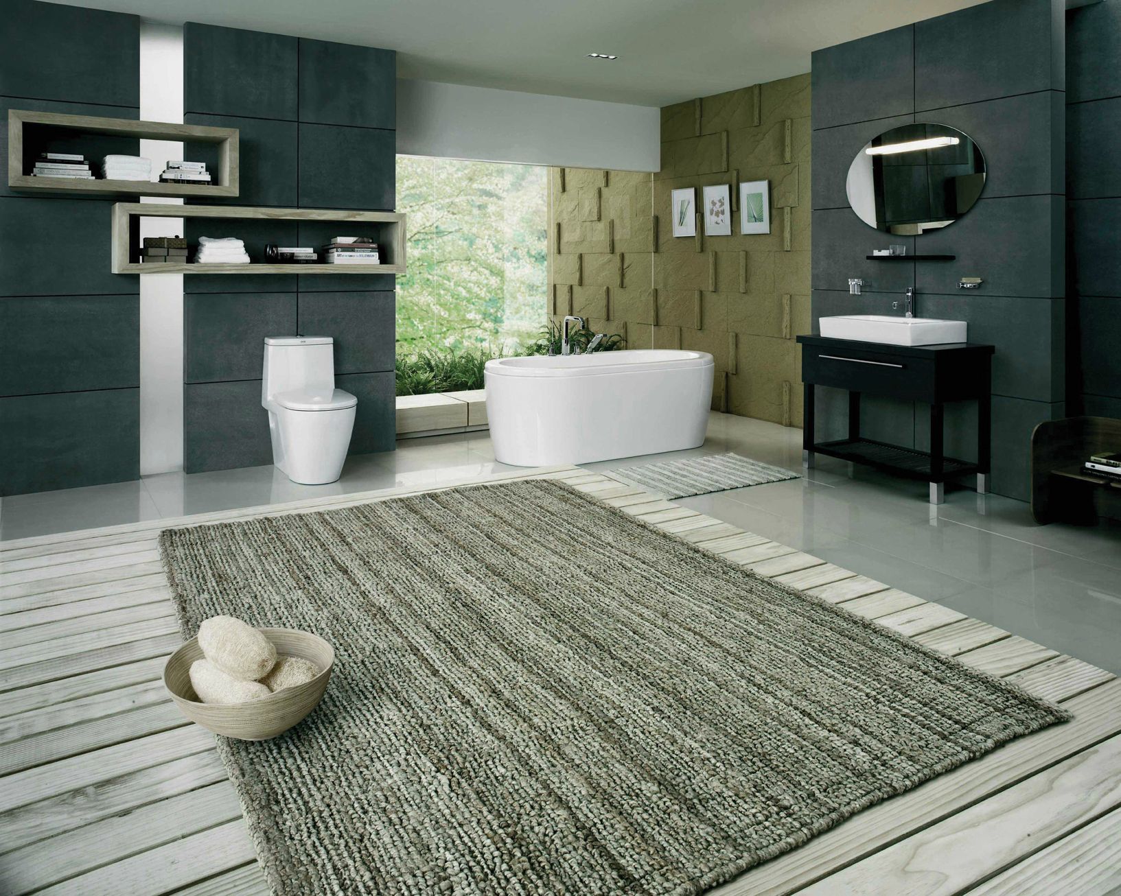 Large Bathroom Rugs