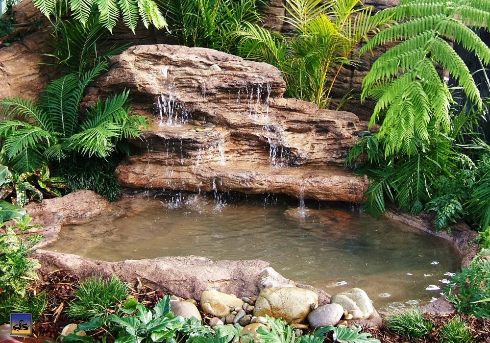 garden pond waterfall