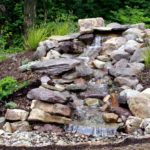 how to build a garden waterfall