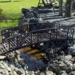 metal garden bridge